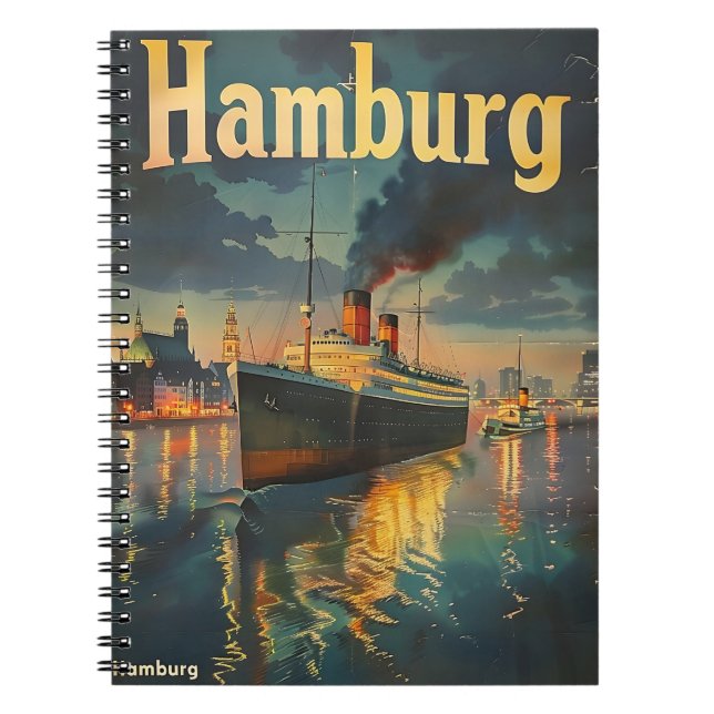Hamburger Hafen Notizblock (Vorderseite)