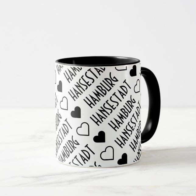 Hamburger Hansestadt-Kaffeehaus Tasse (VorderseiteRechts)