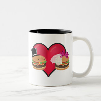 Hamburger-Heirat -- Asl-Spiel auf Wörtern Zweifarbige Tasse