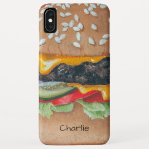 Hamburger Illustration individuelle Name Handys Fä Case-Mate iPhone Hülle