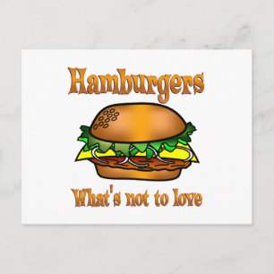 Hamburger in der Liebe Postkarte
