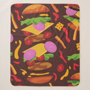 Hamburger-Käsebrot Sherpadecke