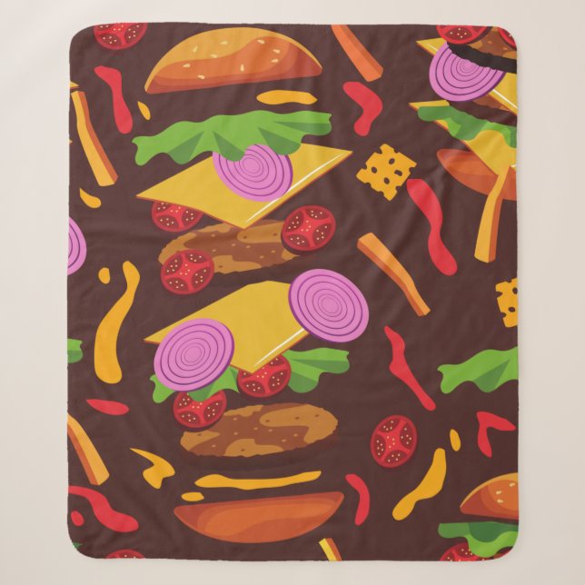 Hamburger-Käsebrot Sherpadecke (Vorderseite)
