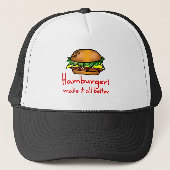 Hamburger-Liebhaber Truckerkappe (Vorderseite)