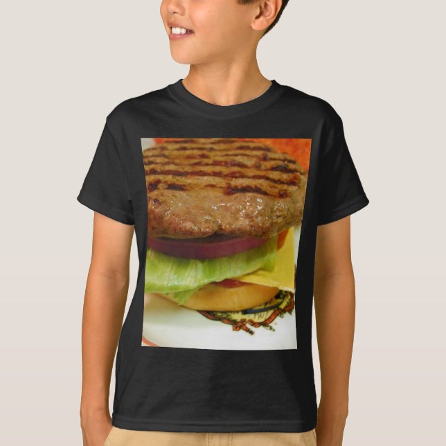 Hamburger Meat Patty Patties Lettuce Tomatoes Buns T-Shirt (Vorderseite)