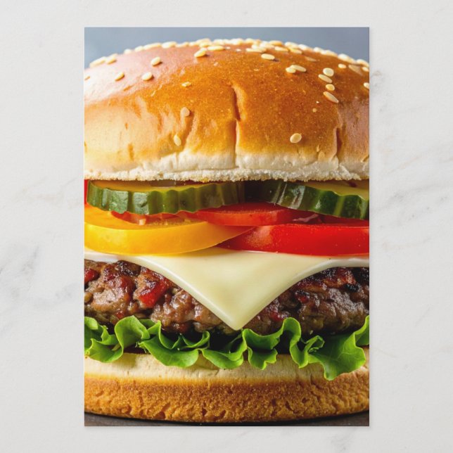 hamburger menükarte (Vorderseite)