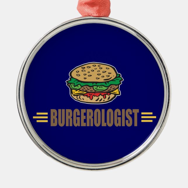 Hamburger Ornament Aus Metall (Vorne)