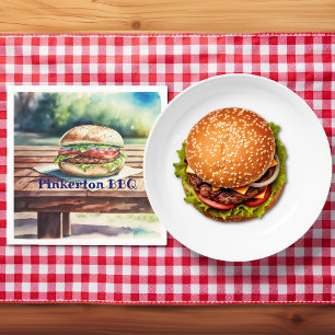 Hamburger Personalisiert Serviette
