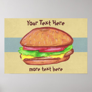 Hamburger-Plakat Poster