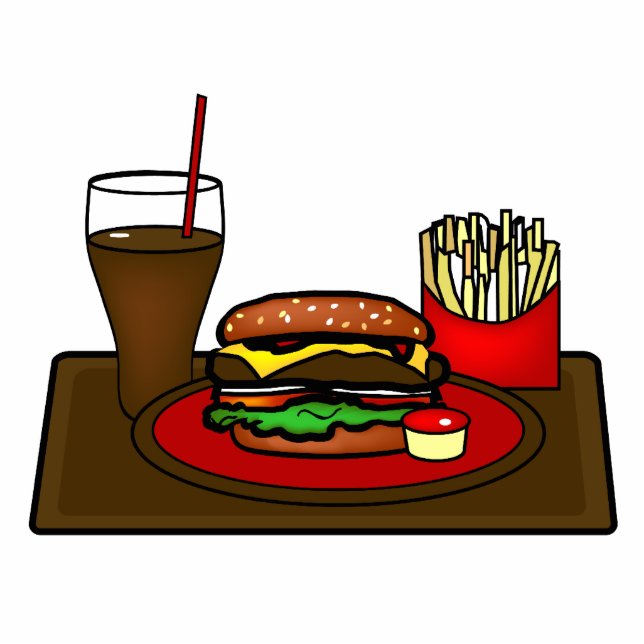 Hamburger Platter Photo Sculpture (Devant)