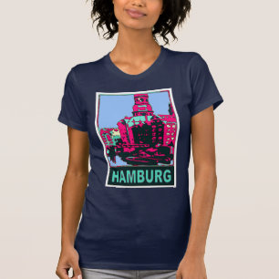 Hamburger Reiseplakat T-Shirt