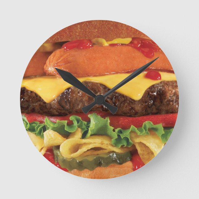Hamburger Runde Wanduhr (Vorderseite)