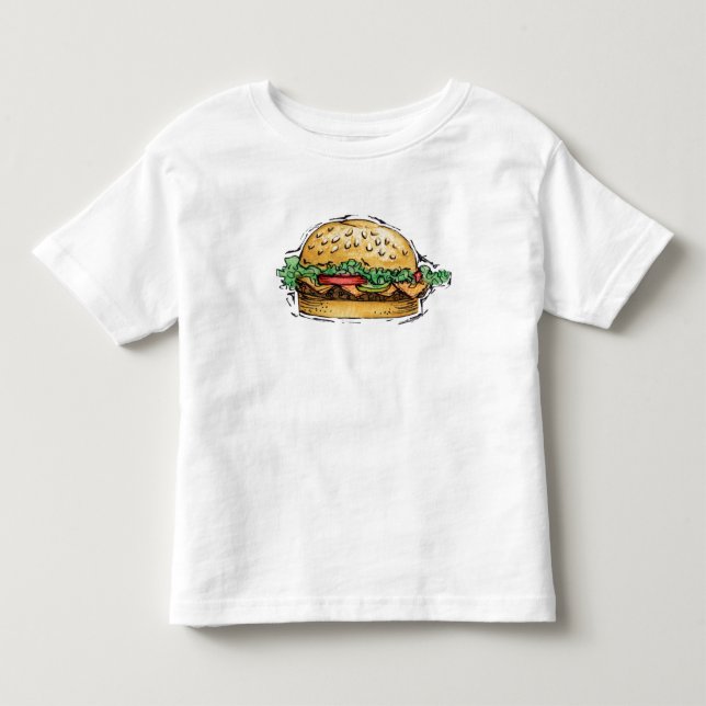 Hamburger - T-shirt d'enfant en bas âge (Devant)