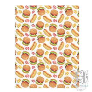 Hamburger und Hot Dogs Scrapbook Papier