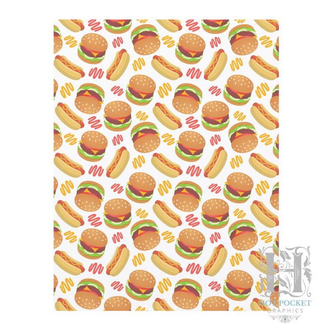 Hamburger und Hot Dogs Scrapbook Papier (Von Creator hochgeladen)