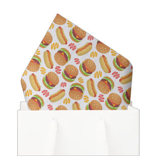 Hamburger und Hot Dogs Tissue-Papier Seidenpapier