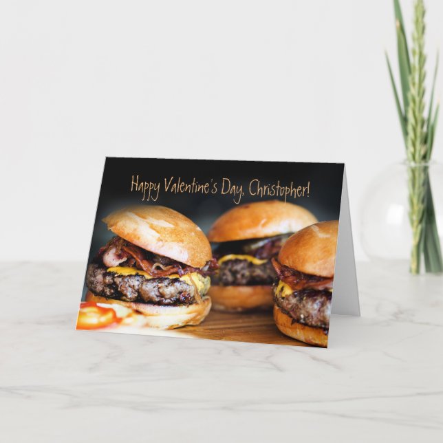 Hamburger Valentinstag Card für IHM, Feiertagskarte (Vorderseite)
