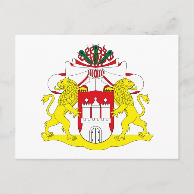 Hamburger Wappen Postkarte (Vorderseite)
