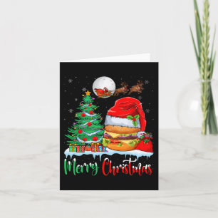 Hamburger Weihnachtsmannmütze Weihnachten - Frohe Karte