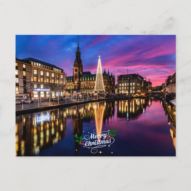 Hamburger Weihnachtsmarkt Postkarte (Vorderseite)