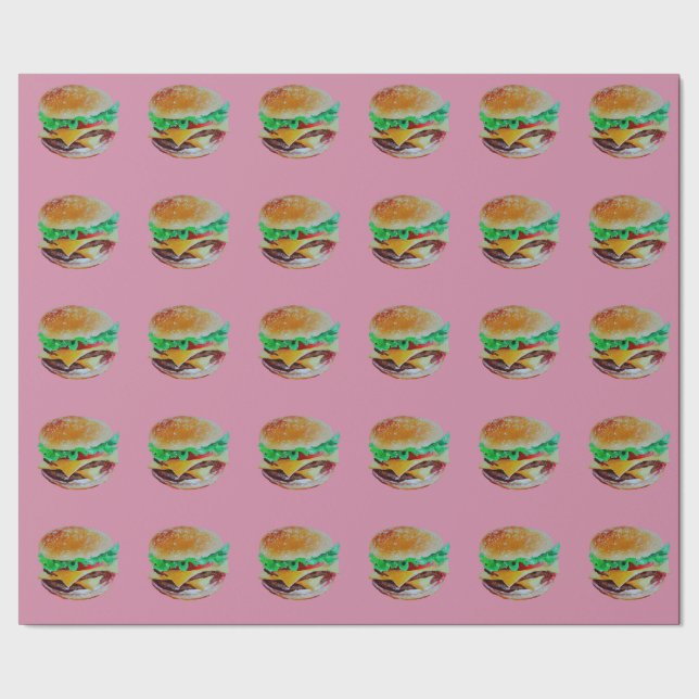 Hamburgerentwurf, ursprüngliche Malerei Geschenkpapier (Saum)