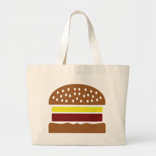Hamburgerikone Jumbo Stoffbeutel