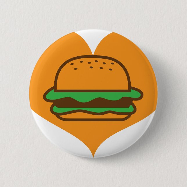 Hamburgerliebhaber Button (Vorderseite)