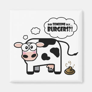 Hamburgers ? ! Aimant drôle de vache