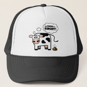 Hamburgers ? ! Casquette drôle de vache
