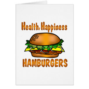 Hamburgers de bonheur de santé