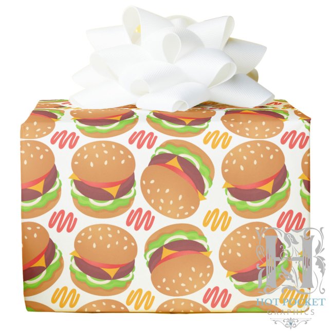 Hamburgers Wrapping Paper Geschenkpapier (Von Creator hochgeladen)