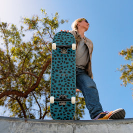 HAMbWG Aquamarin Leopard Skateboard