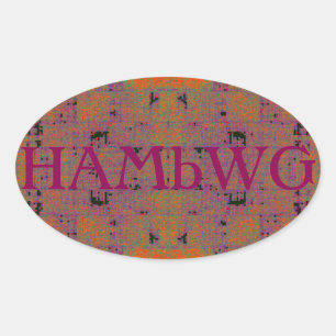 HAMbWG - Aufkleber - orange Himbeere beunruhigt