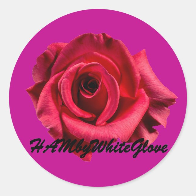 HAMbWG - Aufkleber - Rose-Logo (Vorderseite)