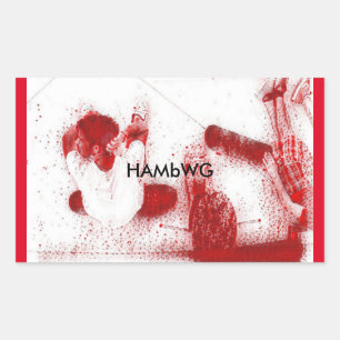 HAMbWG - autocollants - pensionnaires de patin se