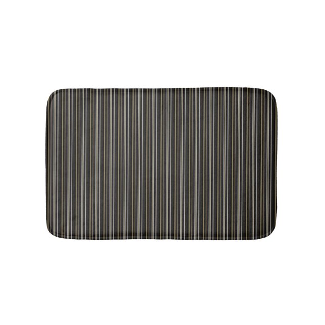 HAMbWG - Bath Matt - Blk Br Streifen 2b Badematte (Vorderseite)