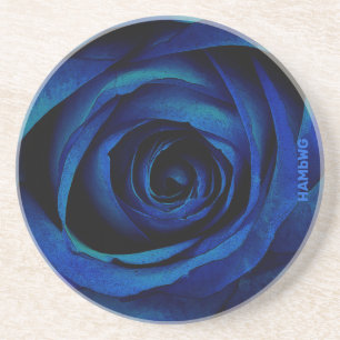 HAMbWG Blue Rose Drink Untersetzer
