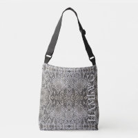 HAMbWG Cross Body Bag oder Tasche - B W Snakeskin