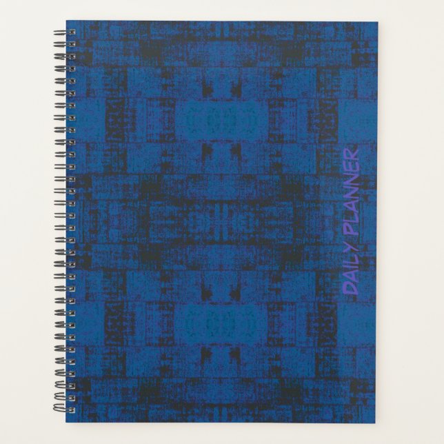HAMbWG - Daily Plananner - Distress look Goth Blue Planer (Vorderseite)