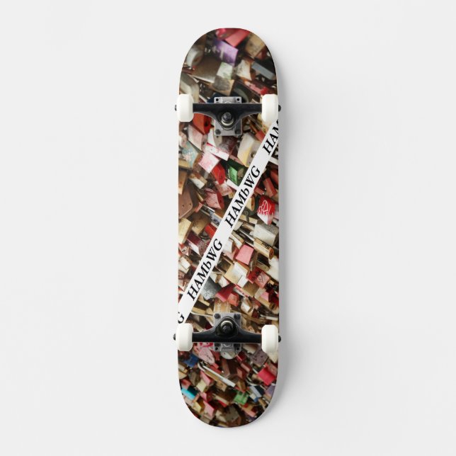 HAMbWG Design - Hard Maple Skateboard - Padlocks (Vorderseite)