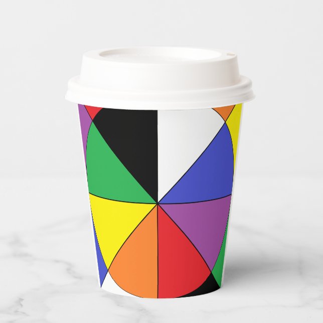 HAMbWG-Farbrad-Designpapier-Cup Pappbecher (Vorderseite)