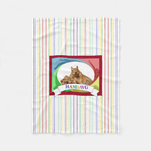 HAMbWG - Fleece Blanket - HAM-Eichhörnchen Primär