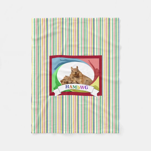 HAMbWG - Fleece Blanket - HAM-Eichhörnchen Primär (Vorderseite)