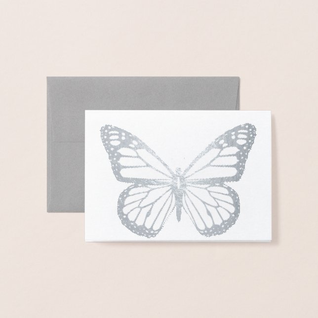 HAMbWG - Foil Card - Schmetterling Mini-Karte Folienkarte (Vorderseite mit Umschlag)