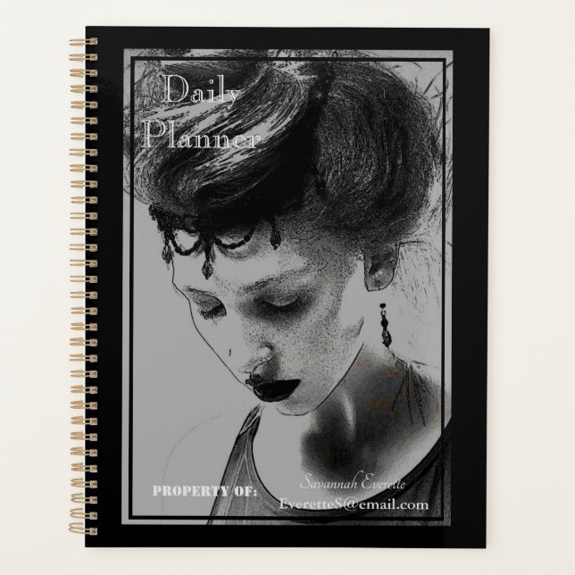 HAMbWG - Foto Daily Planner - Gotische Mode Planer (Vorderseite)