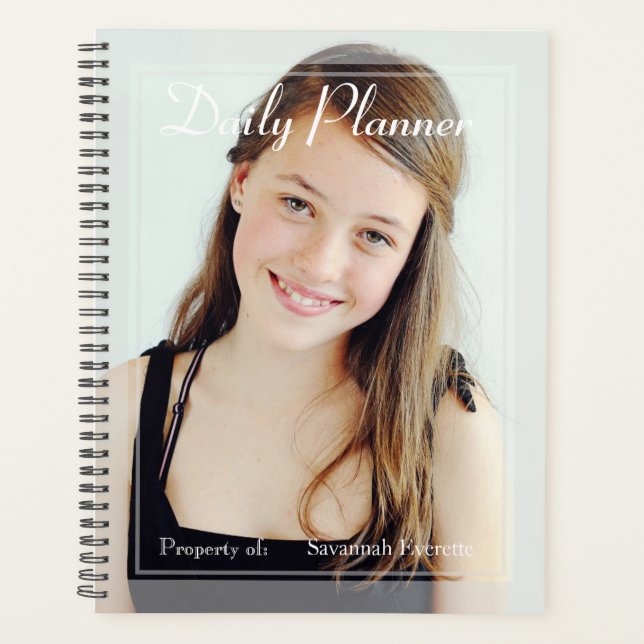 HAMbWG - Foto Daily Planner - Schattierter Rahmen Planer (Vorderseite)
