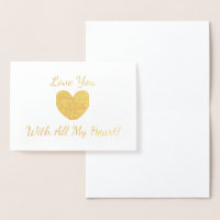 HAMbWG - Gold Foil Card - Goldenes Herz