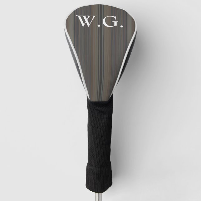 HAMbWG Golf Eisen Kopfbedeckung - Taupe Fine Strei Golf Headcover (Vorderseite)