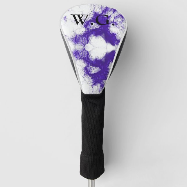 HAMbWG Golf Iron Head Cover - Lila Ink Spritzer Headcover (Vorderseite)