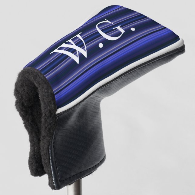 HAMbWG Golf Iron Head Cover - Saphiire Streifen Golf Headcover (3/4 Vorderseite)